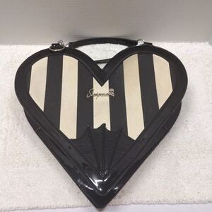 Sourpuss Heartbreaker Purse Black/White Stripes